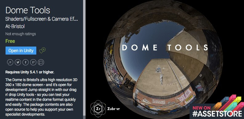 Full Dome Tools for Unity
