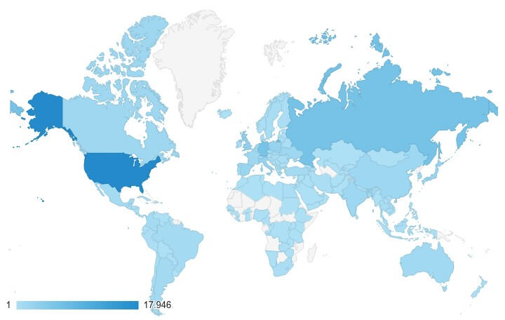 FDDB visitors in 2016