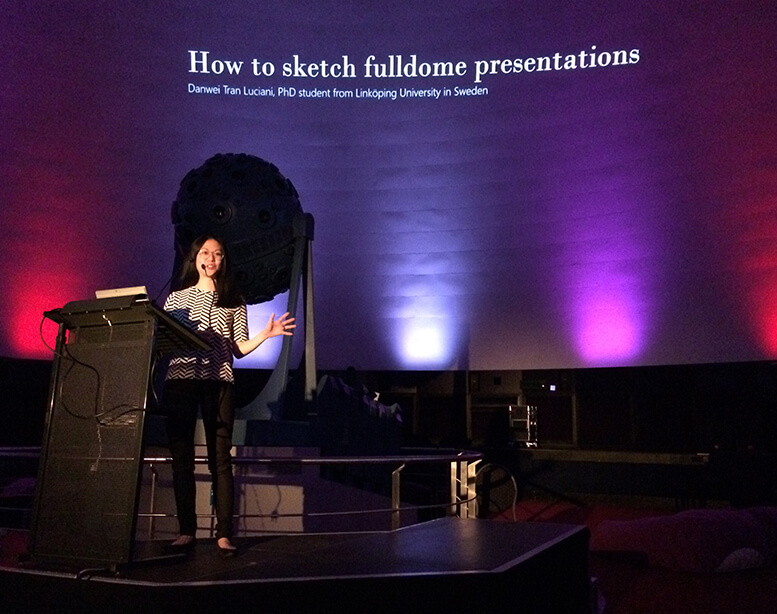 Danwei Tran Luciani on how to sketch in fulldome