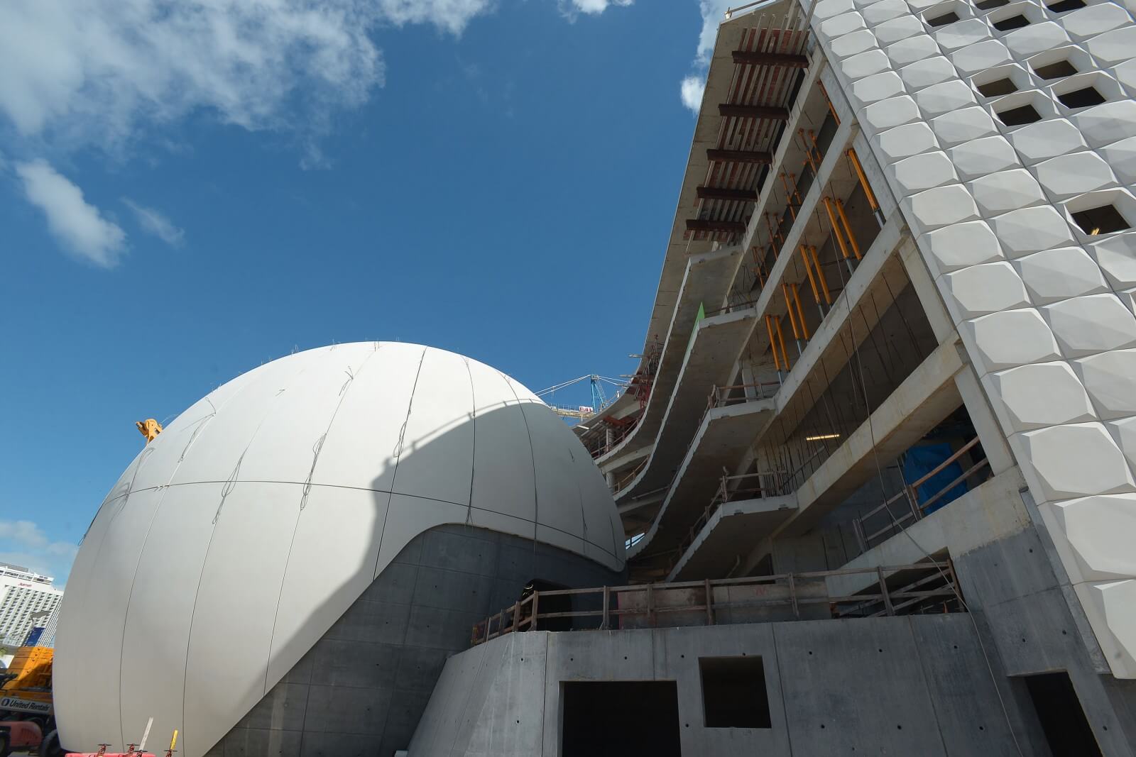 The facade of the Frost Planetarium