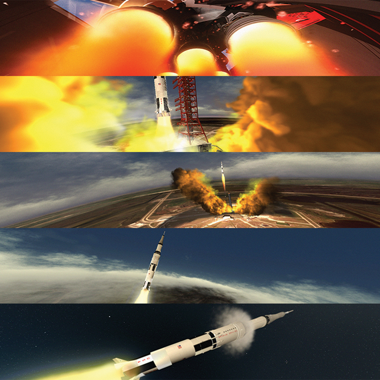 img news fulldome Apollo 11 Saturn V animation available for live presentation use.