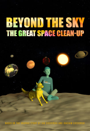 img poster fulldome show Beyond the Sky – The great space clean-up