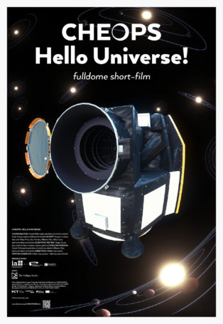 img poster fulldome show cheops-hello-universe