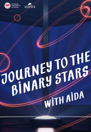 Journey to the binary stars with AIDA img poster fulldome show journey-to-the-binary-stars-with-aida
