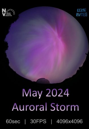 img poster fulldome show May 2024 Auroral Storm in 4K