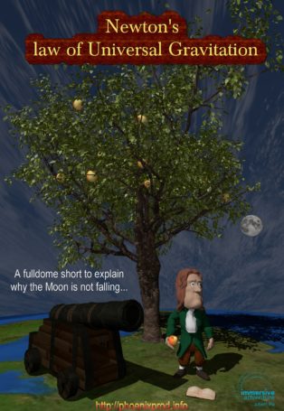 Newton’s Law of Universal Gravitation img poster fulldome show Newton's law of universal gravitation