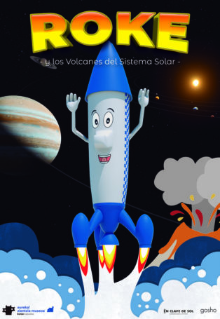 img poster fulldome show Roke and the volcanoes of the Solar System