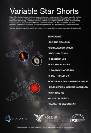 Variable Star Shorts img poster fulldome show Variable Star Shorts