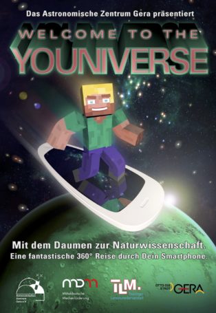 Welcome to the Youniverse, With Your Thumb to Science img poster fulldome show welcome-to-the-youniverse-with-your-thumb-to-science